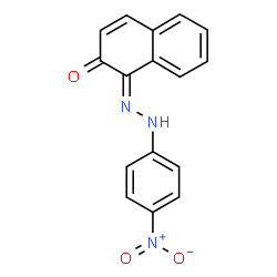 ChemSpider 2D Image | (1E)-1-[(4-Nitrophenyl)hydrazono]-2(1H)-naphthalenone | C16H11N3O3