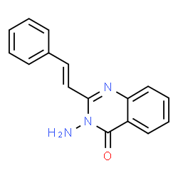 ChemSpider 2D Image | 3-Amino-2-styrylquinazolin-4(3H)-one | C16H13N3O