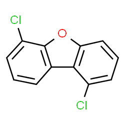 ChemSpider 2D Image | 1,6-DICHLORODIBENZOFURAN | C12H6Cl2O