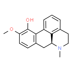 ChemSpider 2D Image | (6aS)-10-Methoxy-6-methyl-5,6,6a,7-tetrahydro-4H-dibenzo[de,g]quinolin-11-ol | C18H19NO2