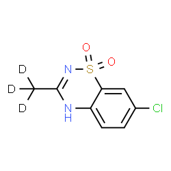 ChemSpider 2D Image | DIAZOXIDE-D3 | C8H4D3ClN2O2S