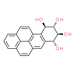 ChemSpider 2D Image | (7R,8S,9S,10R)-7,8,9,10-Tetrahydrobenzo[pqr]tetraphene-7,8,9,10-tetrol | C20H16O4