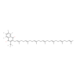 ChemSpider 2D Image | Menaquinone-7-(5,6,7,8-d4,2-methyl-d3) | C46H57D7O2