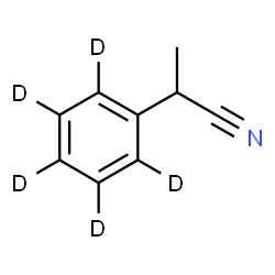ChemSpider 2D Image | 2-(~2~H_5_)Phenylpropanenitrile | C9H4D5N