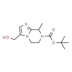 ChemSpider 2D Image | tert-Butyl 3-(hydroxymethyl)-8-methyl-5,6-dihydroimidazo[1,2-a]pyrazine-7(8H)-carboxylate | C13H21N3O3