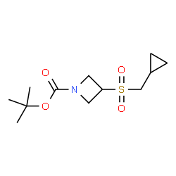 ChemSpider 2D Image | 2-Methyl-2-propanyl 3-[(cyclopropylmethyl)sulfonyl]-1-azetidinecarboxylate | C12H21NO4S
