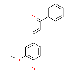 ChemSpider 2D Image | (2E)-3-(4-Hydroxy-3-methoxyphenyl)-1-phenyl-2-propen-1-one | C16H14O3