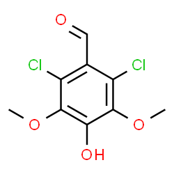 ChemSpider 2D Image | 2,6-dichlorsyringaldehyde | C9H8Cl2O4