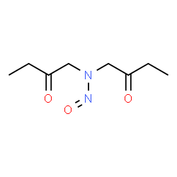 ChemSpider 2D Image | 1,1'-(Nitrosoimino)di(2-butanone) | C8H14N2O3