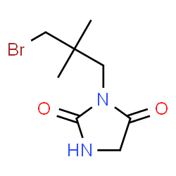 ChemSpider 2D Image | 3-(3-Bromo-2,2-dimethylpropyl)-2,4-imidazolidinedione | C8H13BrN2O2