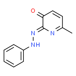 ChemSpider 2D Image | (2Z)-6-Methyl-2-(phenylhydrazono)-3(2H)-pyridinone | C12H11N3O