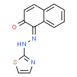 ChemSpider 2D Image | (1Z)-1-(1,3-Thiazol-2-ylhydrazono)-2(1H)-naphthalenone | C13H9N3OS