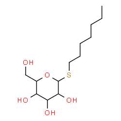 ChemSpider 2D Image | Heptyl 1-thiohexopyranoside | C13H26O5S