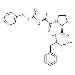 ChemSpider 2D Image | n-benzyloxycarbonyl-ala-pro-3-amino-4-phenyl-butan-2-ol | C26H33N3O5