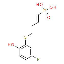 ChemSpider 2D Image | 4-(2-hydroxy-4-fluorophenylthio)-butylphosphonic acid | C10H12FO4PS