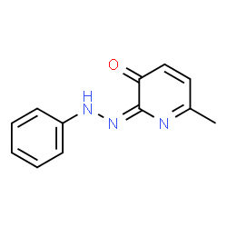 ChemSpider 2D Image | (2E)-6-Methyl-2-(phenylhydrazono)-3(2H)-pyridinone | C12H11N3O