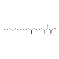 ChemSpider 2D Image | (2S)-2-Hydroxy-3,7,11,15-tetramethylhexadecanoic acid | C20H40O3