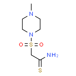 ChemSpider 2D Image | 2-[(4-Methyl-1-piperazinyl)sulfonyl]ethanethioamide | C7H15N3O2S2