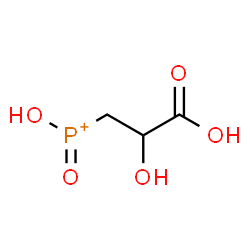ChemSpider 2D Image | (2-Carboxy-2-hydroxyethyl)(hydroxy)oxophosphonium | C3H6O5P