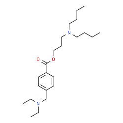ChemSpider 2D Image | 3-(Dibutylamino)propyl 4-[(diethylamino)methyl]benzoate | C23H40N2O2