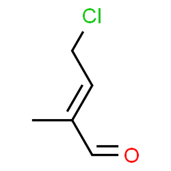 ChemSpider 2D Image | 4-Chloro-2-methylcrotonaldehyde | C5H7ClO