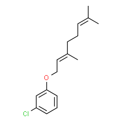 ChemSpider 2D Image | 1-Chloro-3-((3,7-dimethyl-2,6-octadienyl)oxy)benzene | C16H21ClO