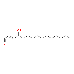 ChemSpider 2D Image | 4-hydroxypentadecenal | C15H28O2