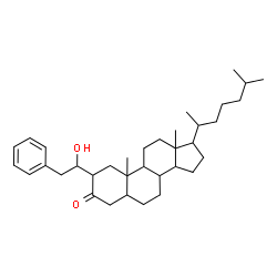 ChemSpider 2D Image | 2-(1-Hydroxy-2-phenylethyl)cholestan-3-one  | C35H54O2