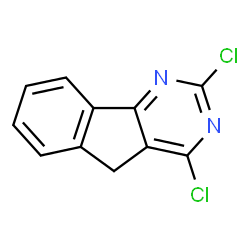 ChemSpider 2D Image | 2,4-Dichloro-5H-indeno[1,2-d]pyrimidine | C11H6Cl2N2