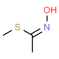 ChemSpider 2D Image | Methyl (1Z)-N-hydroxyethanimidothioate | C3H7NOS