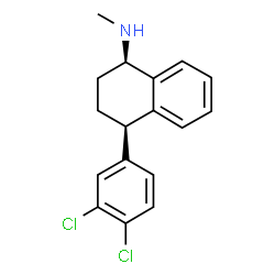 ChemSpider 2D Image | cis-(-)-sertraline | C17H17Cl2N