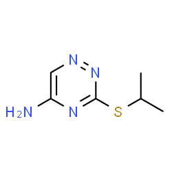 ChemSpider 2D Image | 3-(Isopropylsulfanyl)-1,2,4-triazin-5-amine | C6H10N4S