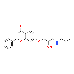 ChemSpider 2D Image | flavodilol | C21H23NO4