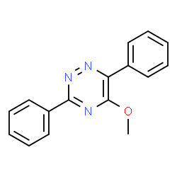 ChemSpider 2D Image | 5-Methoxy-3,6-diphenyl-1,2,4-triazine | C16H13N3O