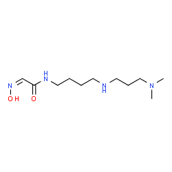 ChemSpider 2D Image | (2Z)-N-(4-{[3-(Dimethylamino)propyl]amino}butyl)-2-(hydroxyimino)acetamide | C11H24N4O2