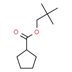 ChemSpider 2D Image | 2,2-Dimethylpropyl cyclopentanecarboxylate | C11H20O2