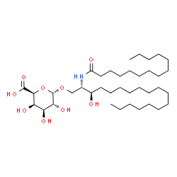 ChemSpider 2D Image | 1-O-(alpha-D-galactopyranuronosyl)-N-tetradecanoyldihydrosphingosine | C38H73NO9
