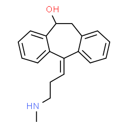 ChemSpider 2D Image | 10-HYDROXYNORTRIPTYLINE, (Z)- | C19H21NO