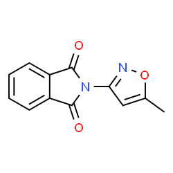 ChemSpider 2D Image | N-(5-Methyl-3-isoxazolyl)phthalimide | C12H8N2O3