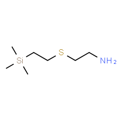 ChemSpider 2D Image | 2-{[2-(Trimethylsilyl)ethyl]sulfanyl}ethanamine | C7H19NSSi