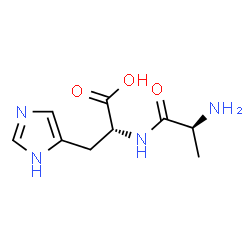 ChemSpider 2D Image | L-Alanyl-D-histidine | C9H14N4O3