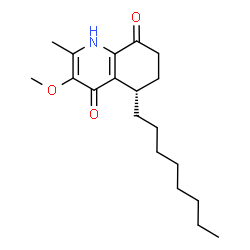ChemSpider 2D Image | (5S)-3-Methoxy-2-methyl-5-octyl-1,5,6,7-tetrahydro-4,8-quinolinedione | C19H29NO3