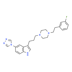 ChemSpider 2D Image | L-775,606 | C25H29FN6
