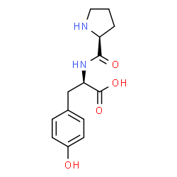 ChemSpider 2D Image | L-Prolyl-D-tyrosine | C14H18N2O4