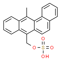 ChemSpider 2D Image | (12-Methyl-7-tetraphenyl)methyl hydrogen sulfate | C20H16O4S