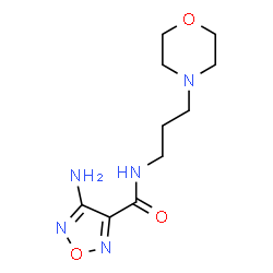 ChemSpider 2D Image | 4-amino-N-[3-(4-morpholinyl)propyl]-1,2,5-oxadiazole-3-carboxamide | C10H17N5O3