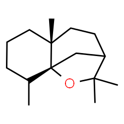 ChemSpider 2D Image | (1R,2R,6R)-2,6,10,10-Tetramethyl-11-oxatricyclo[7.2.1.0~1,6~]dodecane | C15H26O