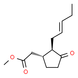 ChemSpider 2D Image | Methyl {(1R,2R)-3-oxo-2-[(2E)-2-penten-1-yl]cyclopentyl}acetate | C13H20O3