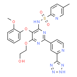 ChemSpider 2D Image | clazosentan | C25H23N9O6S