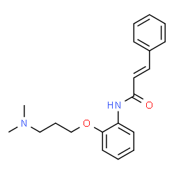 ChemSpider 2D Image | (2E)-N-{2-[3-(Dimethylamino)propoxy]phenyl}-3-phenylacrylamide | C20H24N2O2